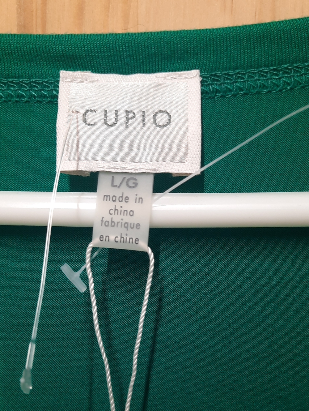 Cupio Teal Scoop-Neck Elbow Sleeve Tee NWT - Picture 2 of 6